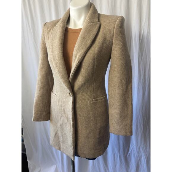 Zara Wool Blend Fitted Jacket - Size XS - Picture 4 of 13